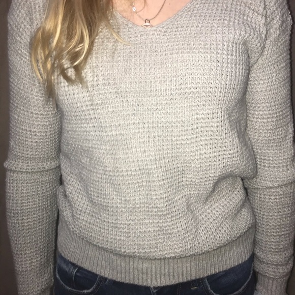 Grey knitted sweater - Picture 2 of 3